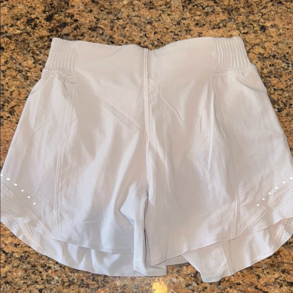 Lululemon Women Light Gray Athletic Shorts